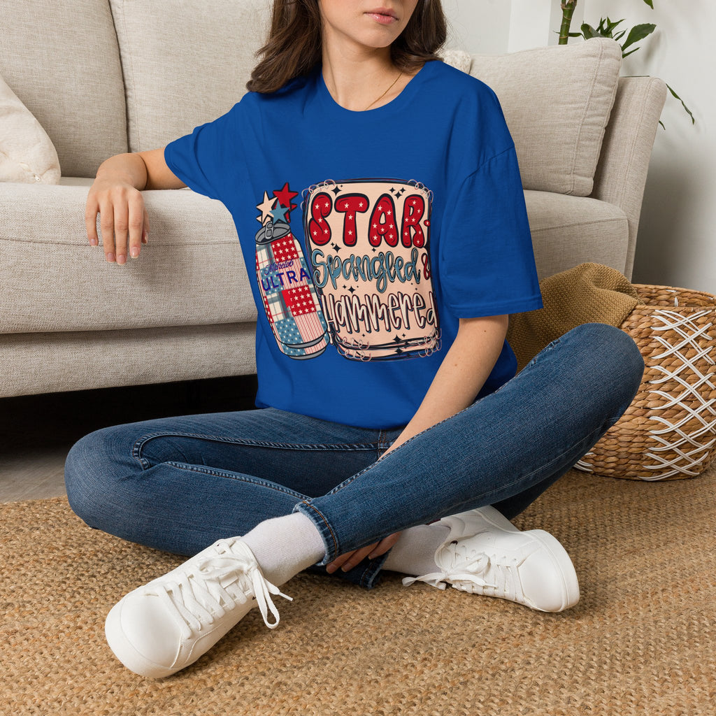 Star Spangled & Hammered Patriotic Tee (4th of July)