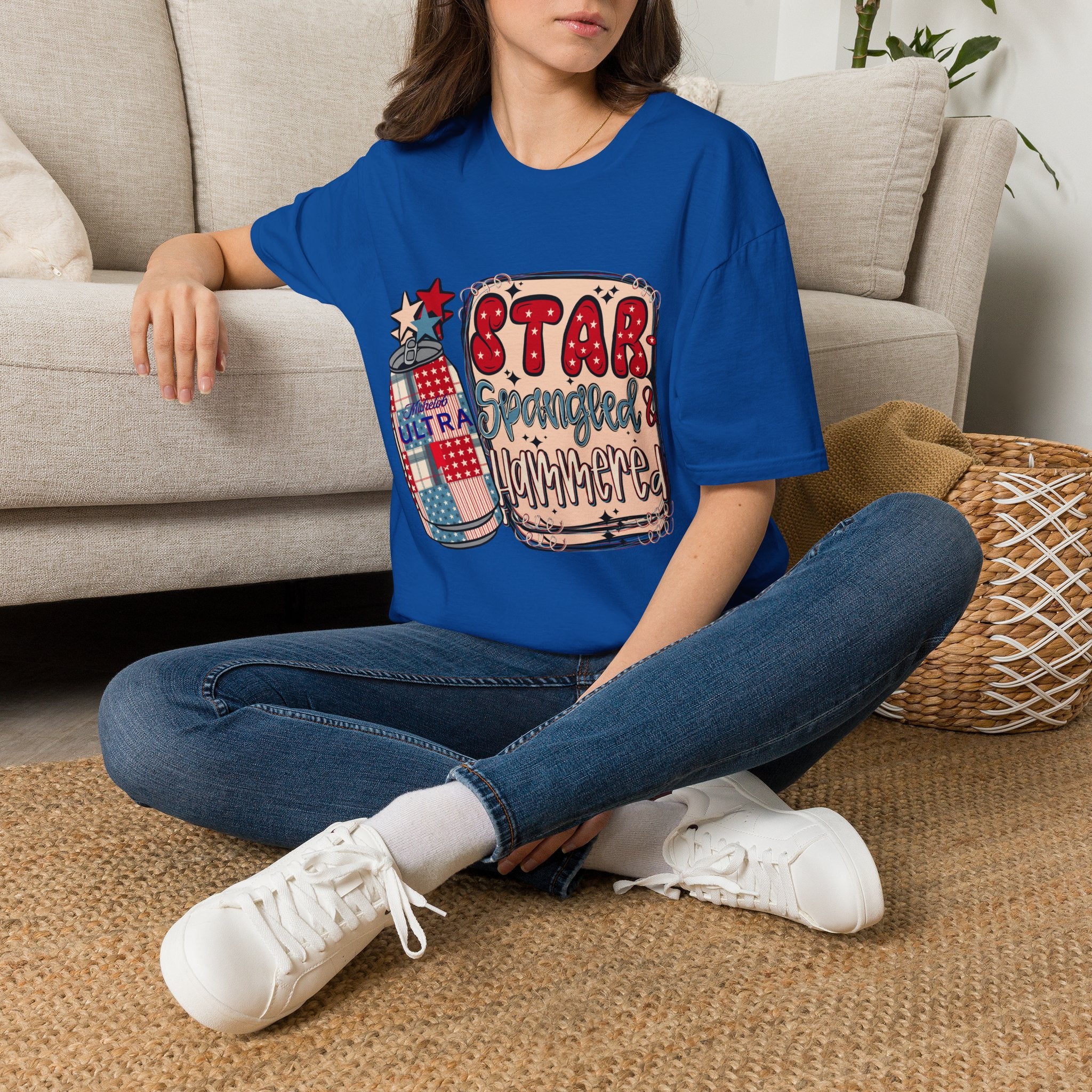Star Spangled & Hammered Patriotic Tee (4th of July)