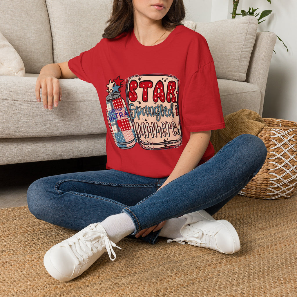 Star Spangled & Hammered Patriotic Tee (4th of July)