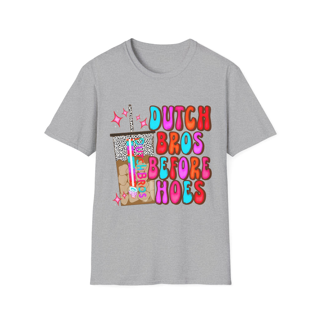 T-Shirt — 'Dutch Bros Before H*es' Retro Neon Coffee Lover Tee