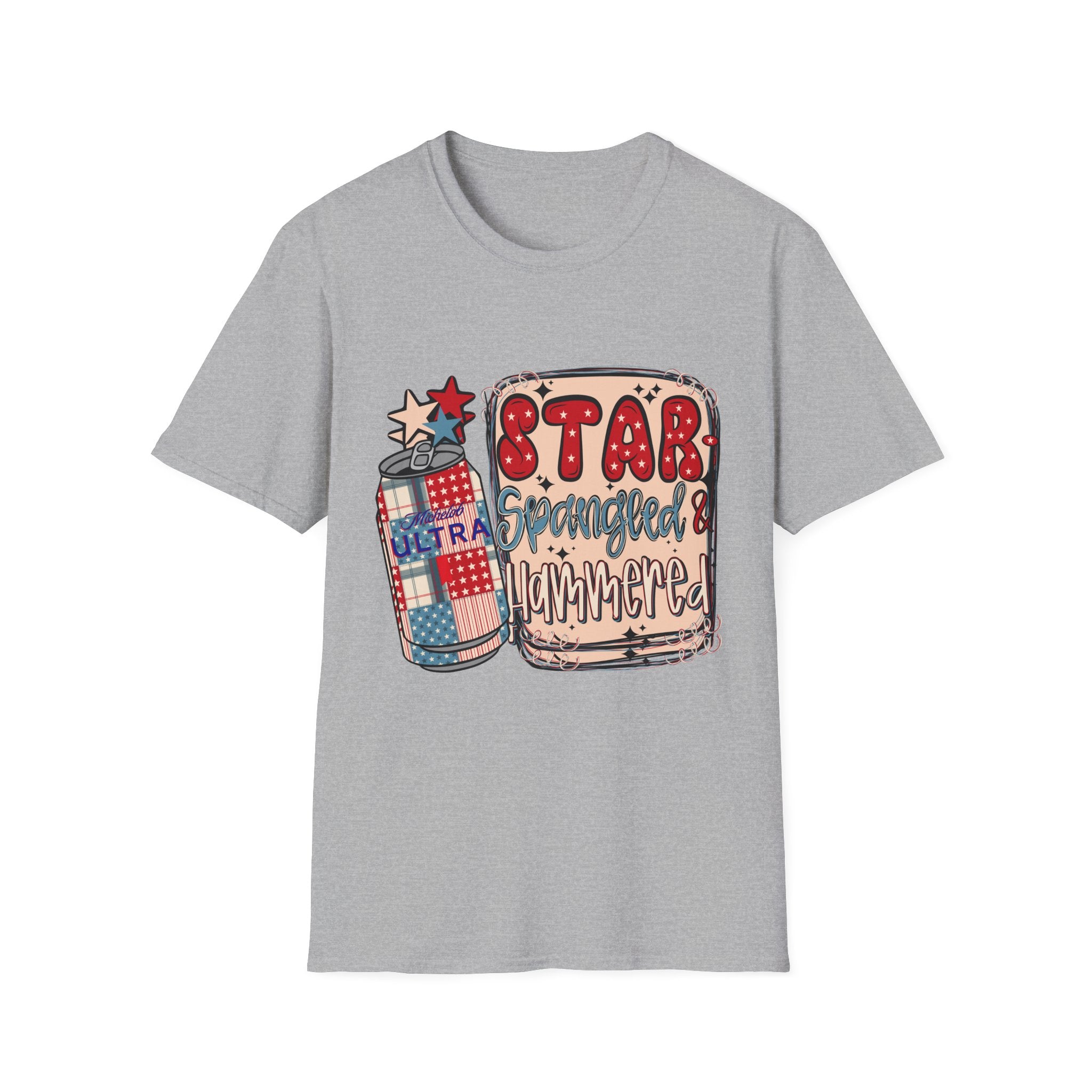 Star Spangled & Hammered Patriotic Tee (4th of July)