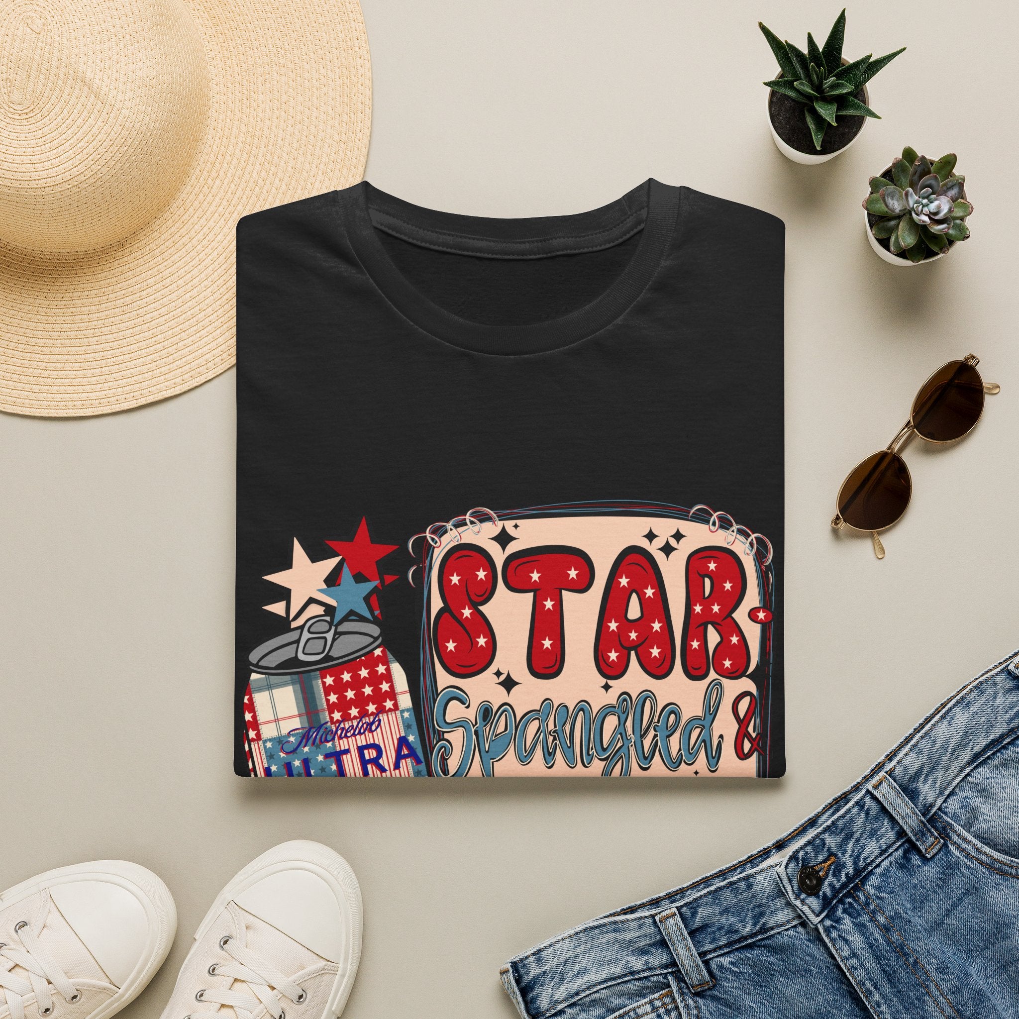 Star Spangled & Hammered Patriotic Tee (4th of July)