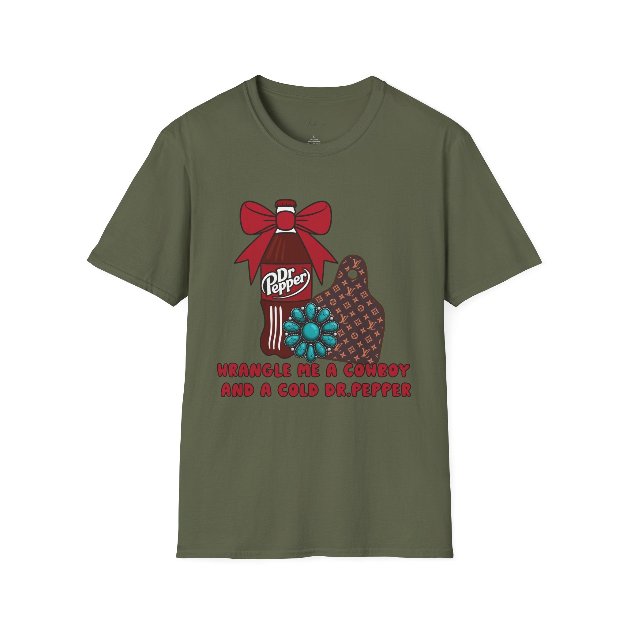 Wrangle Me a Cold Dr Pepper Graphic Tee