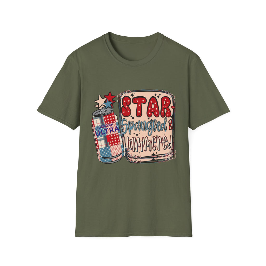Star Spangled & Hammered Patriotic Tee (4th of July)
