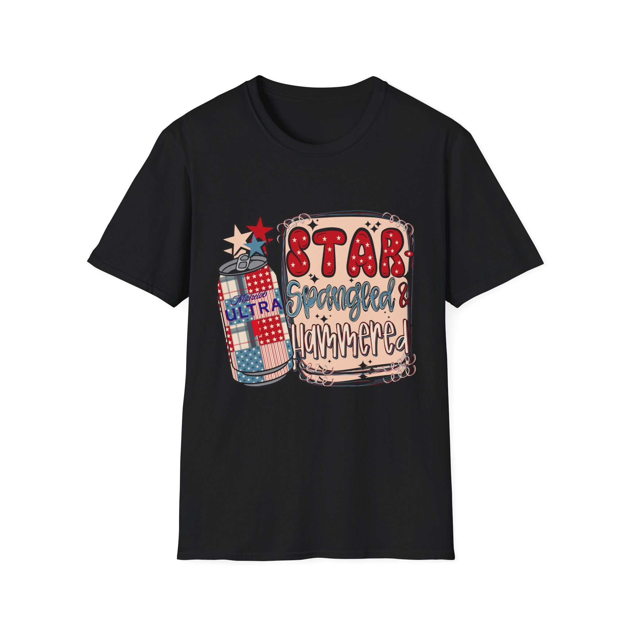 Star Spangled & Hammered Patriotic Tee (4th of July)