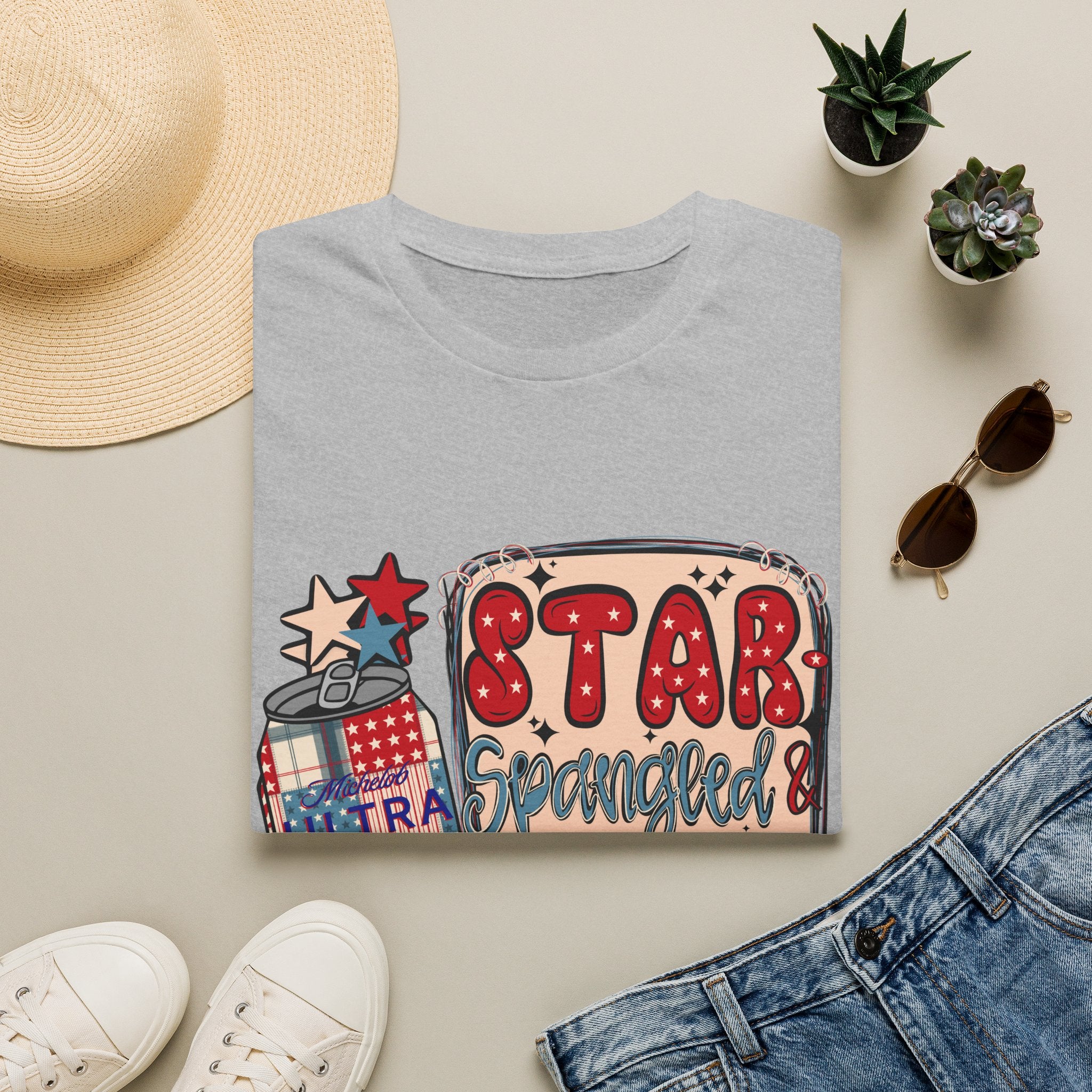 Star Spangled & Hammered Patriotic Tee (4th of July)