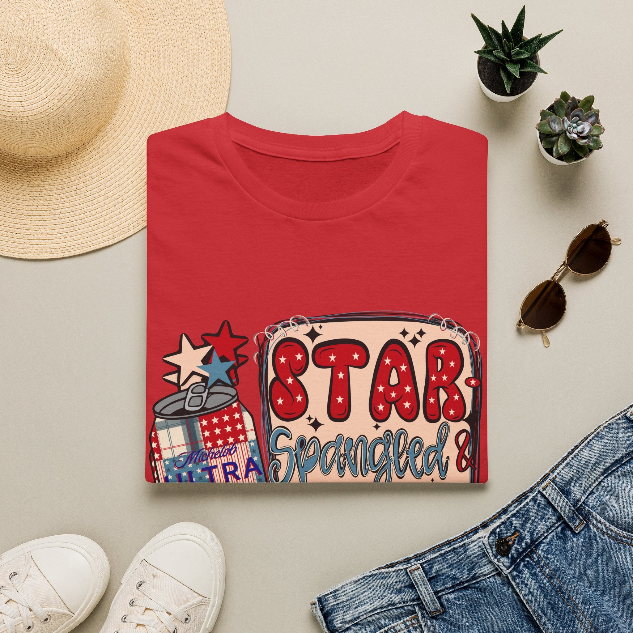 Star Spangled & Hammered Patriotic Tee (4th of July)