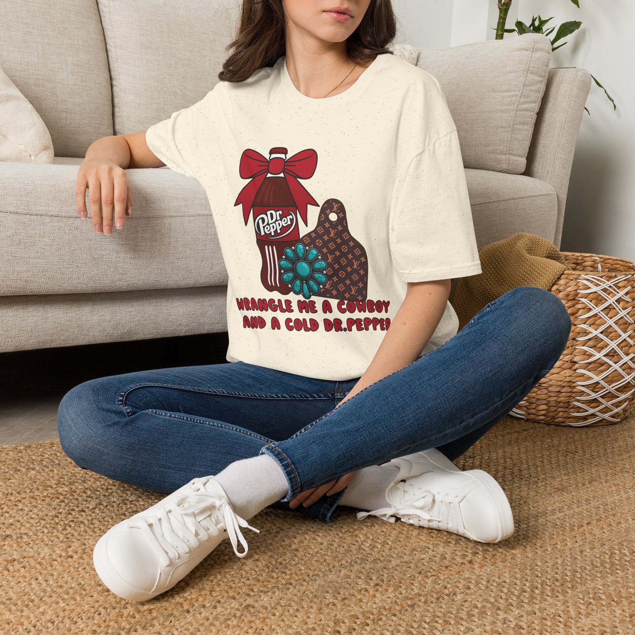 Wrangle Me a Cold Dr Pepper Graphic Tee