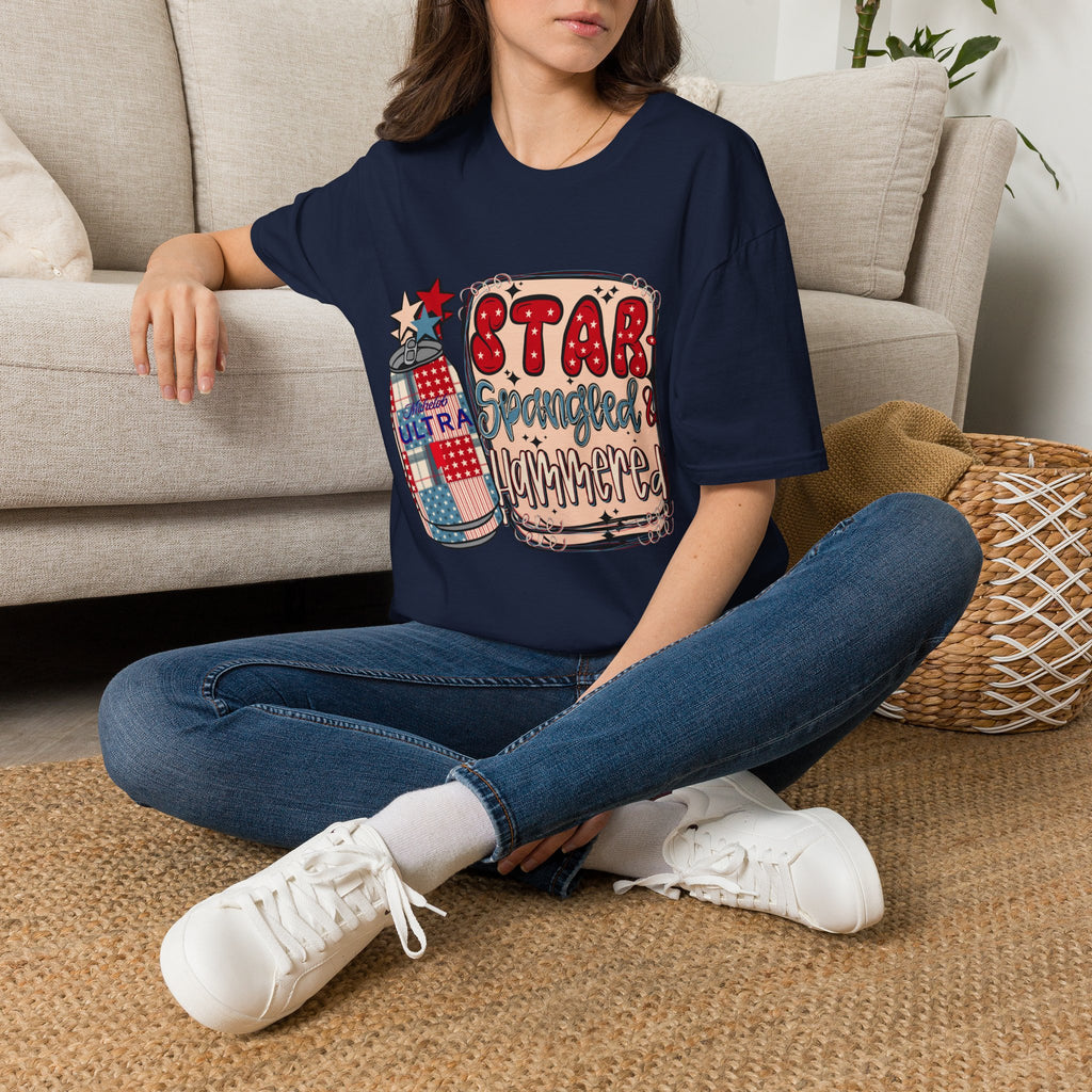 Star Spangled & Hammered Patriotic Tee (4th of July)