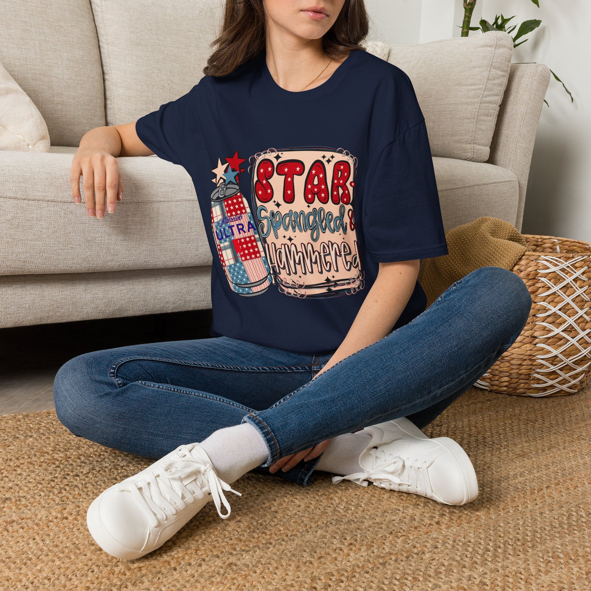 Star Spangled & Hammered Patriotic Tee (4th of July)