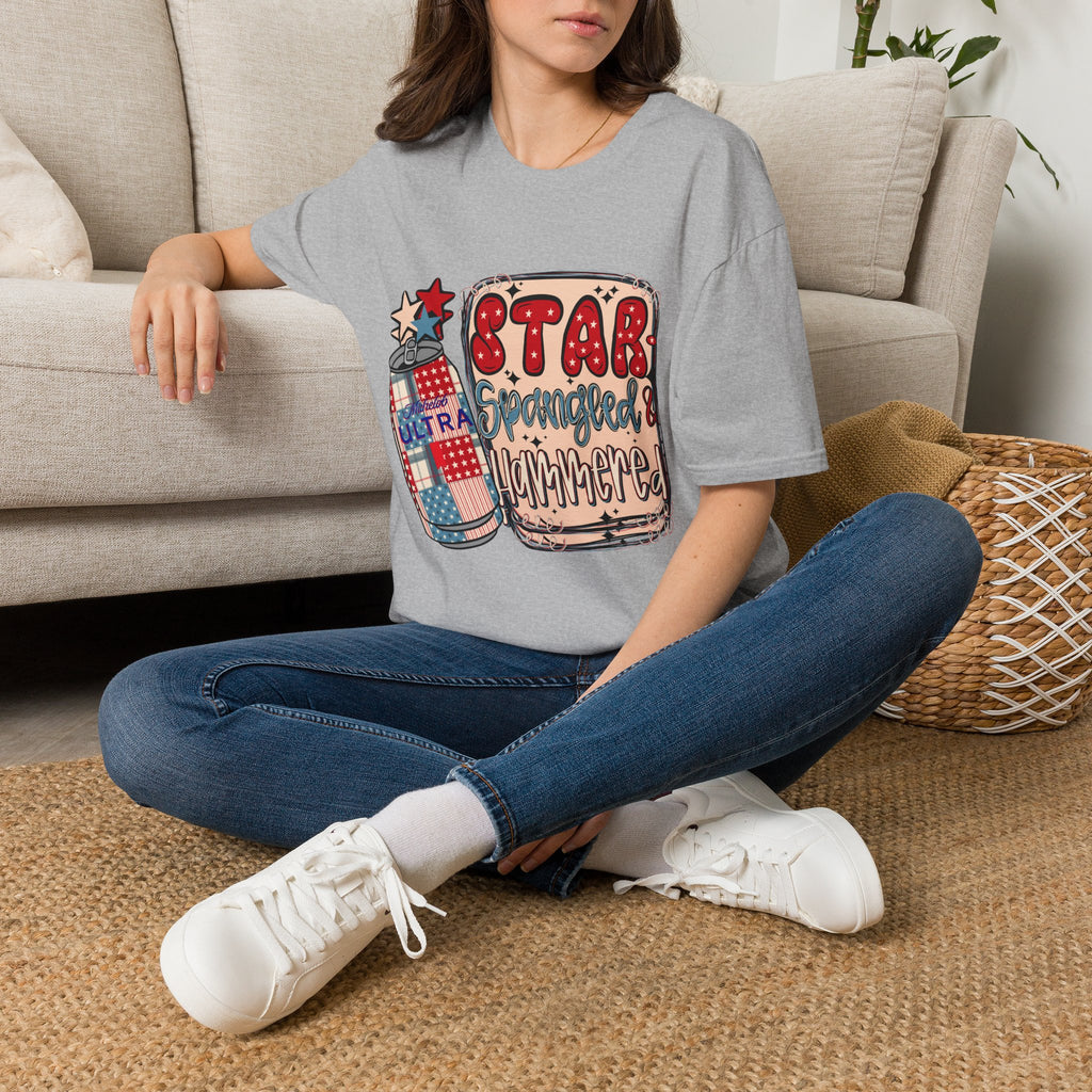 Star Spangled & Hammered Patriotic Tee (4th of July)
