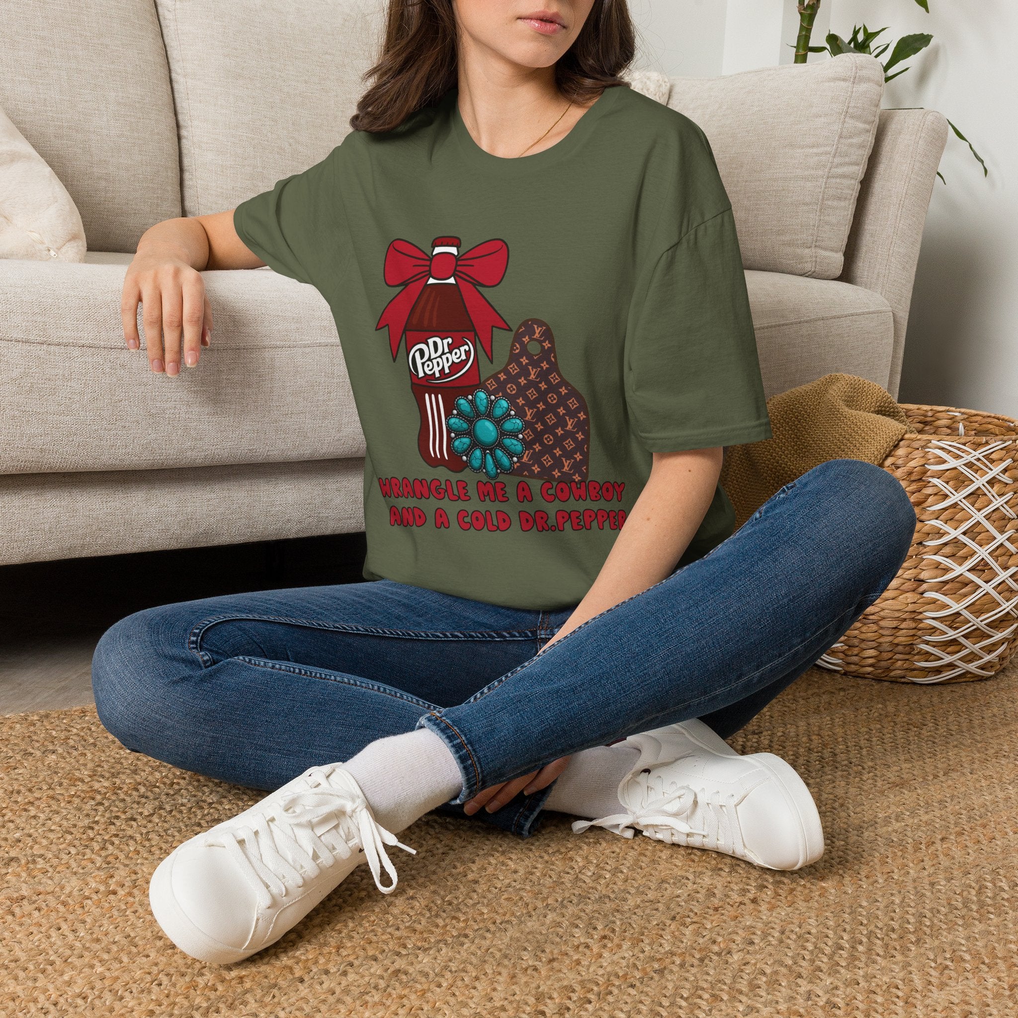 Wrangle Me a Cold Dr Pepper Graphic Tee