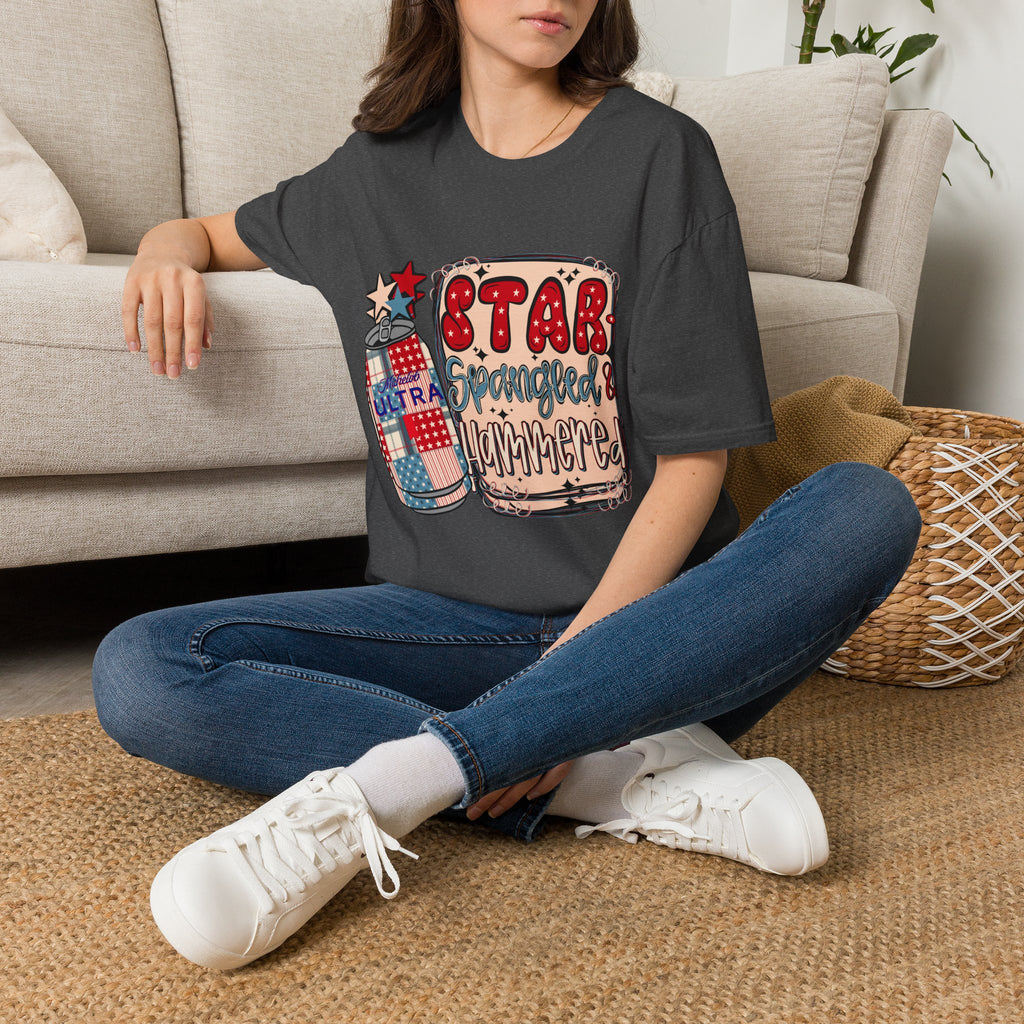 Star Spangled & Hammered Patriotic Tee (4th of July)