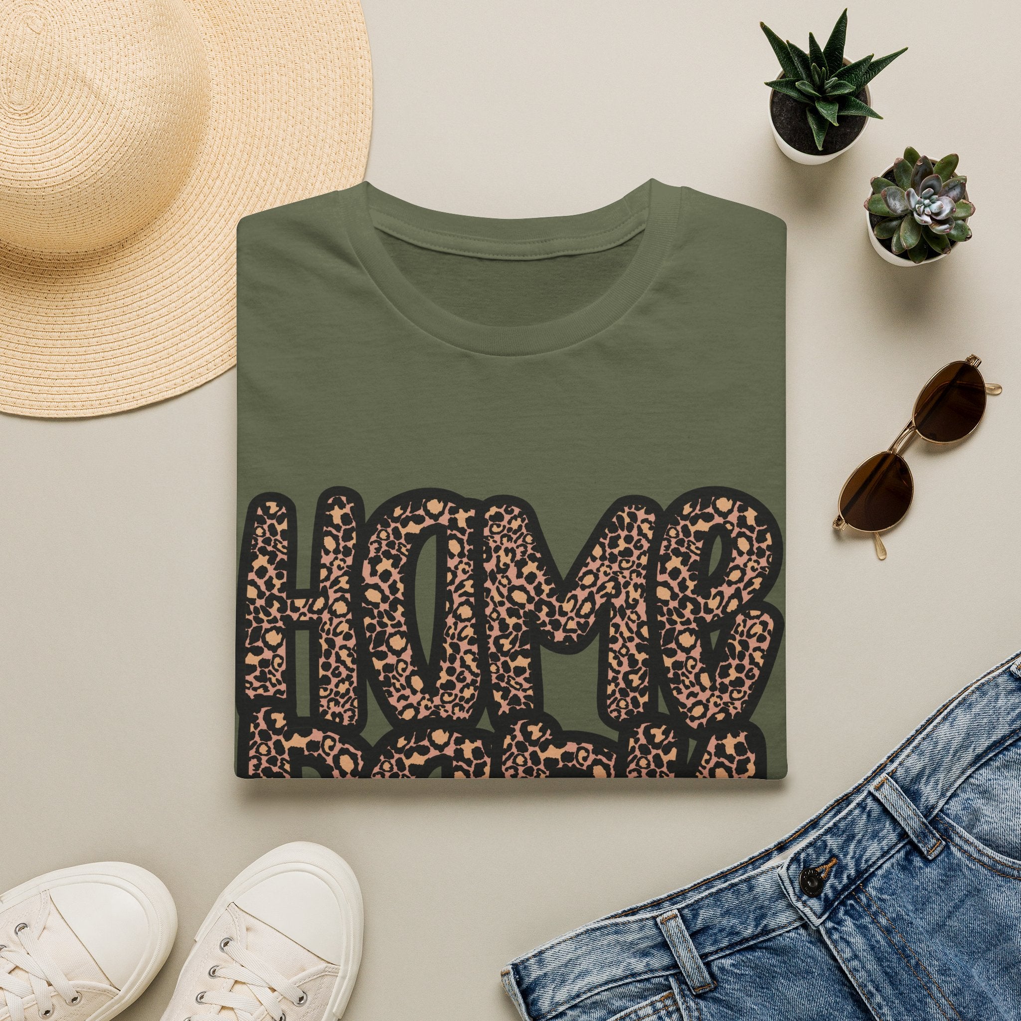 Home Body Leopard Print T-Shirt