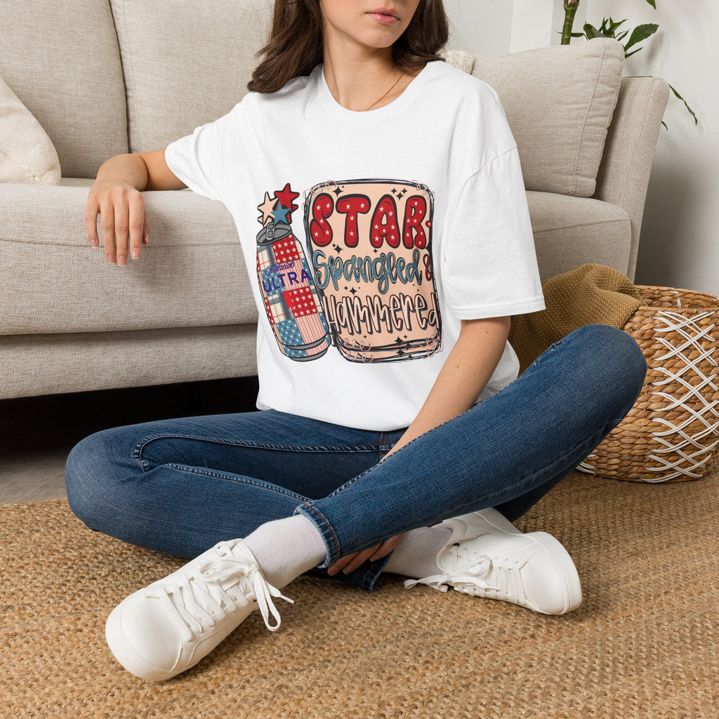 Star Spangled & Hammered Patriotic Tee (4th of July)
