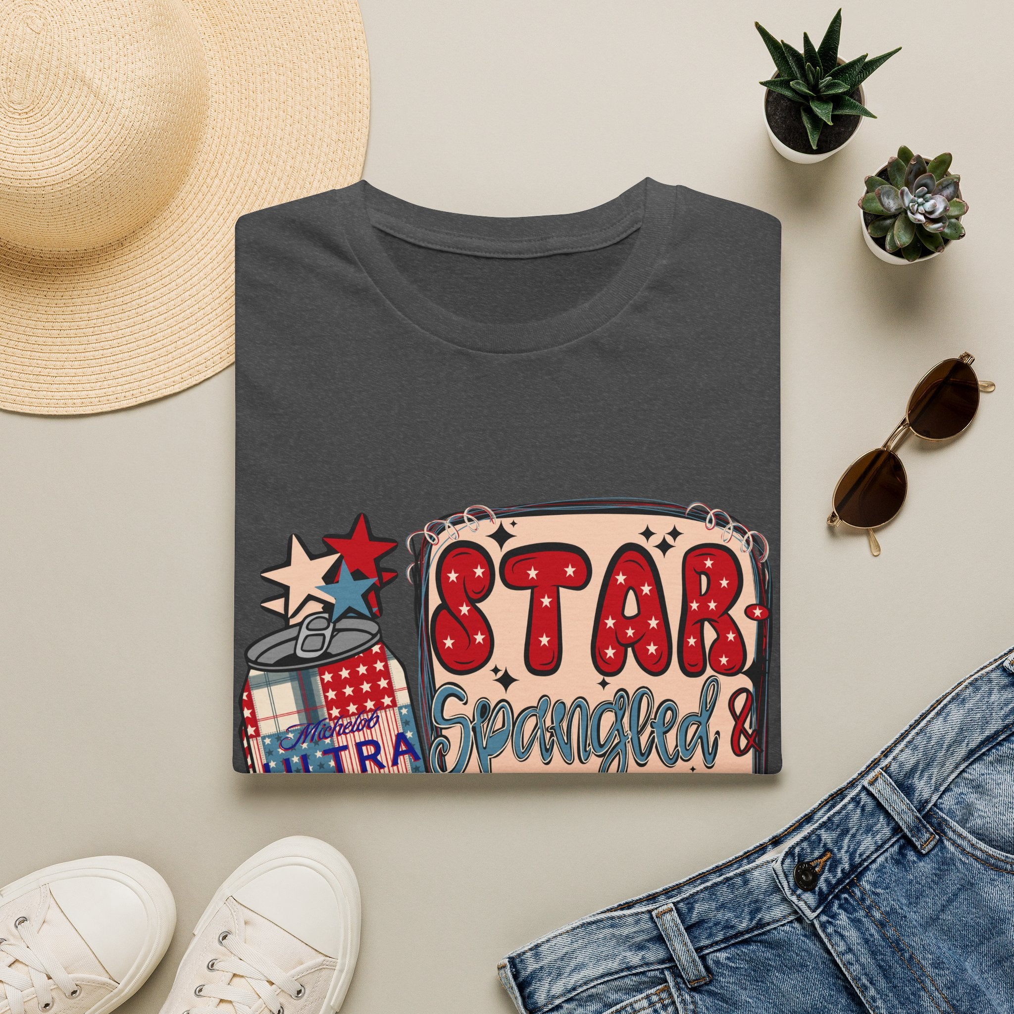 Star Spangled & Hammered Patriotic Tee (4th of July)