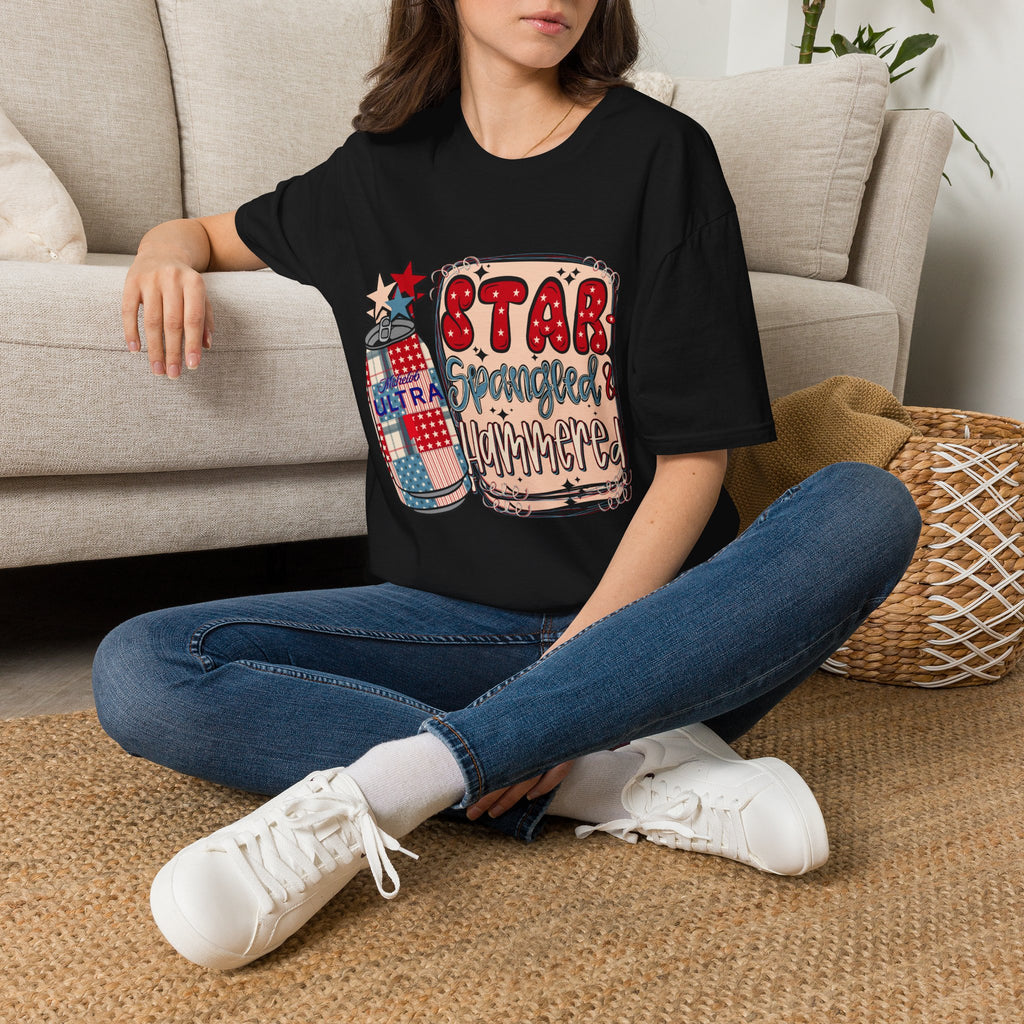 Star Spangled & Hammered Patriotic Tee (4th of July)